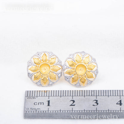 e120749 S925 pearl earring 925 sterling silver DIY 5-7mm Natural Freshwater pearl stud earring for women