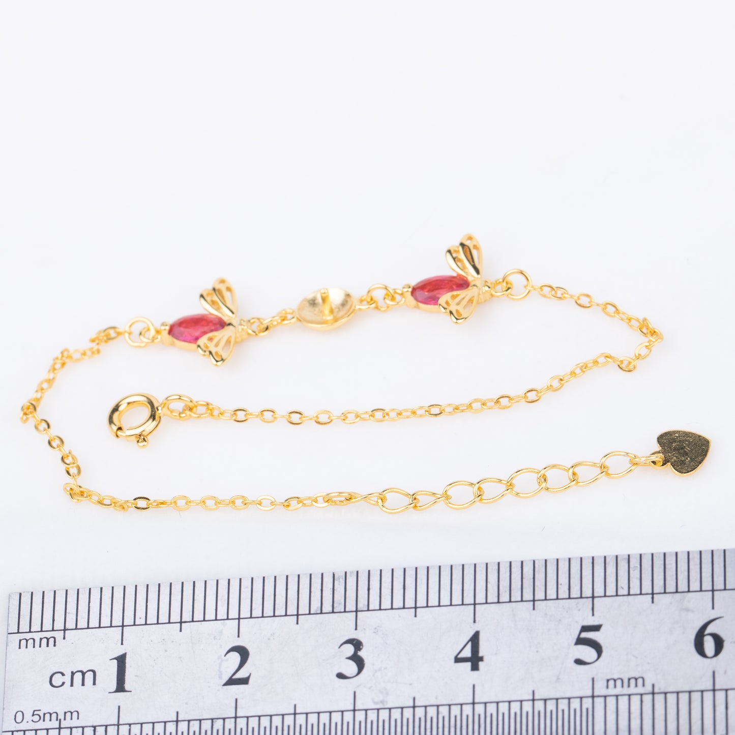 b010194 DIY 7-8mm Natural Freshwater pearl bracelet accessory 925 sterling silver adjustable chain bracelet for women