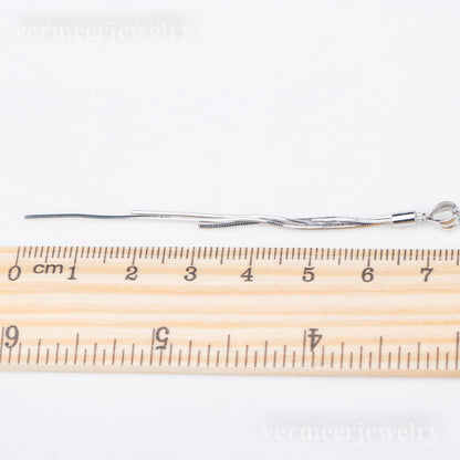 P040946 DIY 6-8mm Natural Freshwater pearl pendant accessory 925 sterling silver engagement jewelry necklace for women