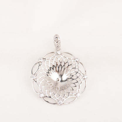 Pe010794 DIY 9-12mm Natural Freshwater pearl pendant accessory 925 sterling silver dream catcher jewelry necklace for women