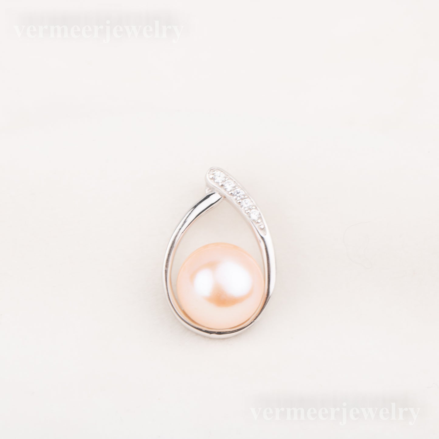 Pe010784 DIY 9-12mm Natural Freshwater pearl pendant accessory 925 sterling silver engagement jewelry necklace for women