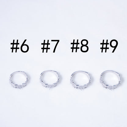 sr070882  DIY 6-8mm Natural Freshwater pearl Ring accessory 925 sterling silver Sized ring engagement jewelry ring for women