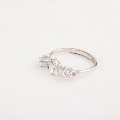 re010662 DIY 9-11mm Natural Freshwater pearl Ring accessory 925 sterling silver Adjustable size engagement ring for women
