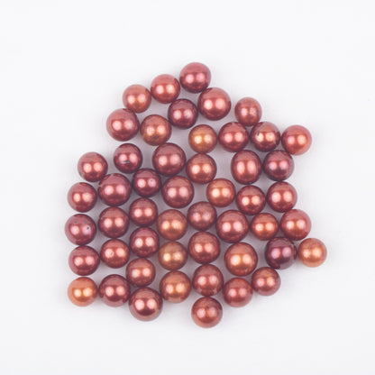 Wholesale 30colors 7-8mm AAAA+ grade loose freshwater pearl round shape no hole bead for pearl party