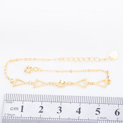 b010179 DIY 7-8mm Natural Freshwater pearl bracelet accessory 925 sterling silver adjustable chain bracelet for women