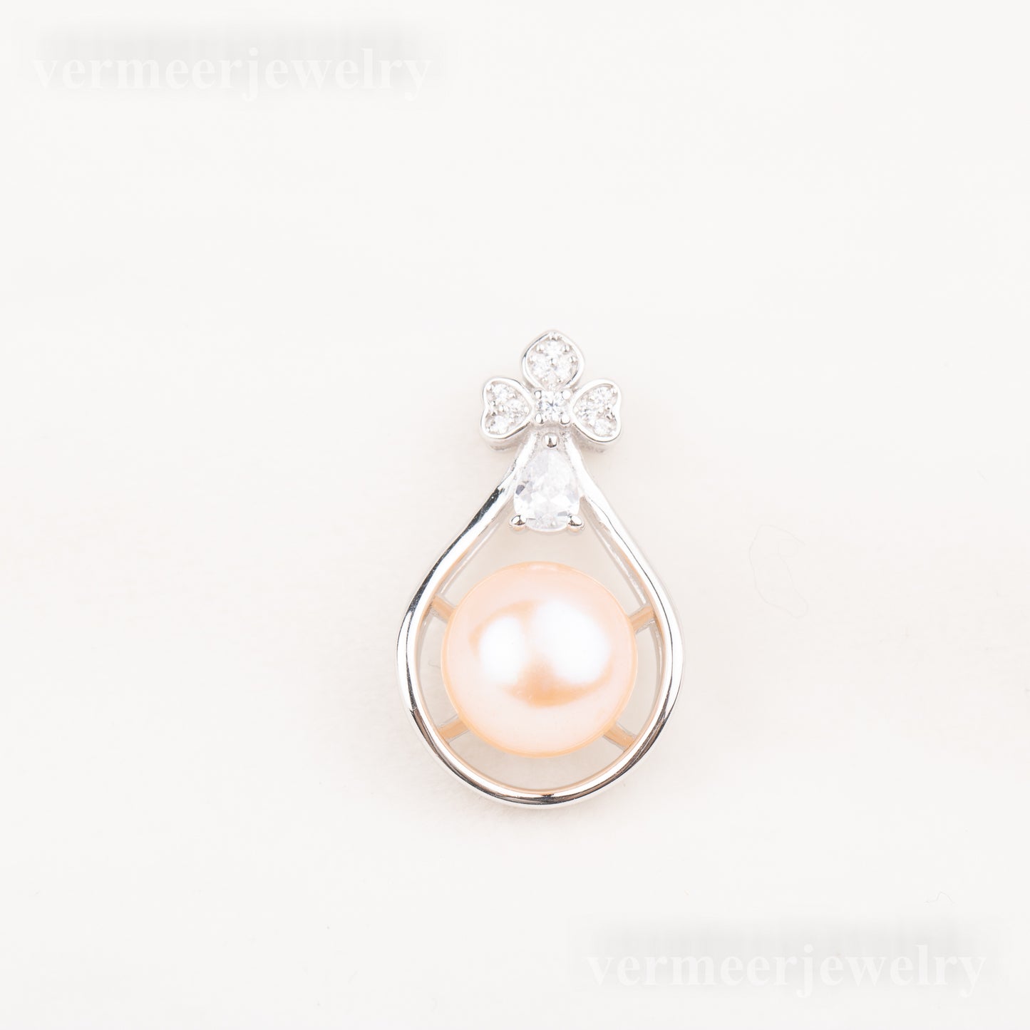 Pe010786 DIY 9-12mm Natural Freshwater pearl pendant accessory 925 sterling silver engagement jewelry necklace for women