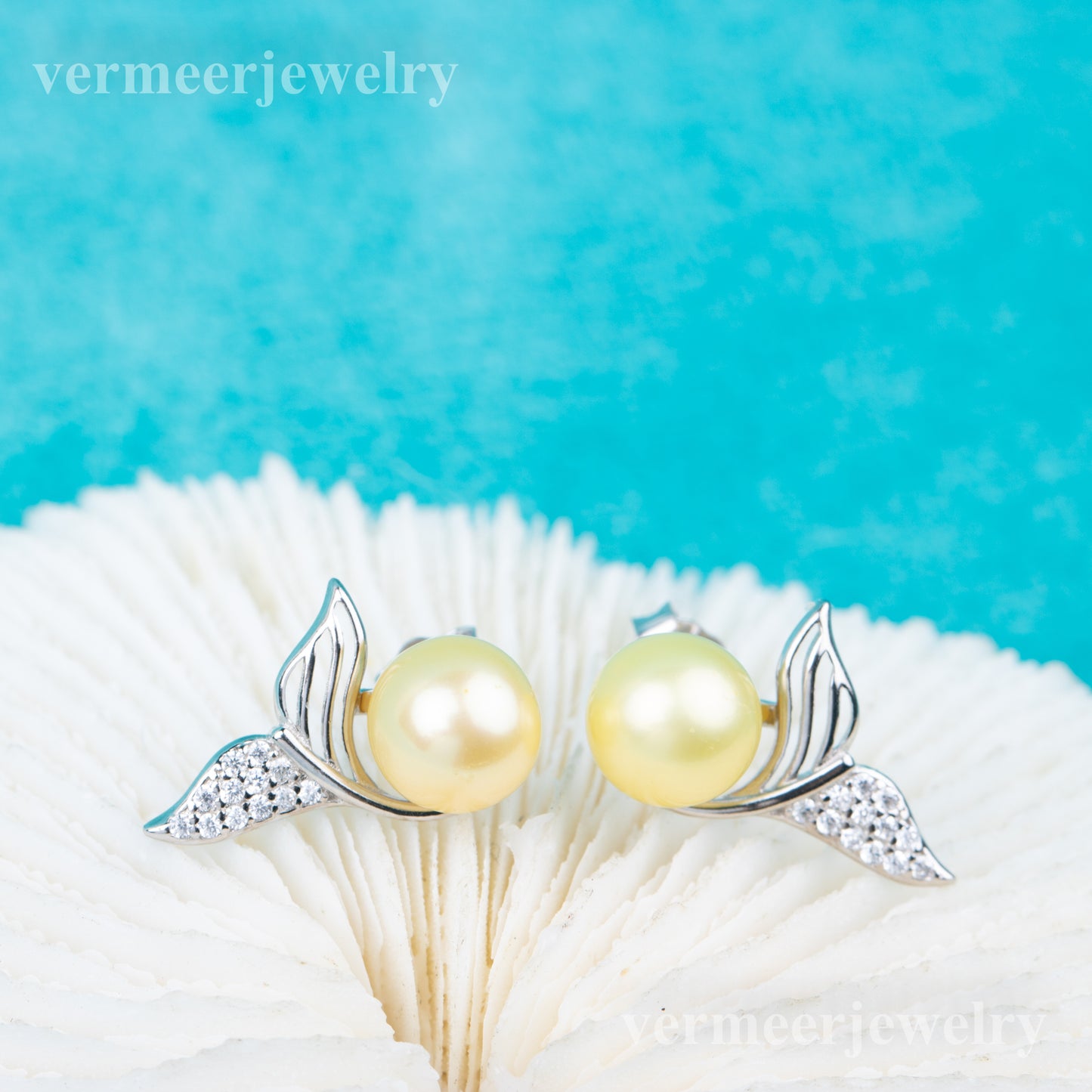 e010817 S925 pearl earring 925 sterling silver DIY 7-8mm Natural Freshwater pearl stud earring for women