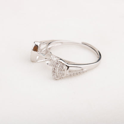 re010650 DIY 9-11mm Natural Freshwater pearl Ring accessory 925 sterling silver Adjustable size engagement ring for women