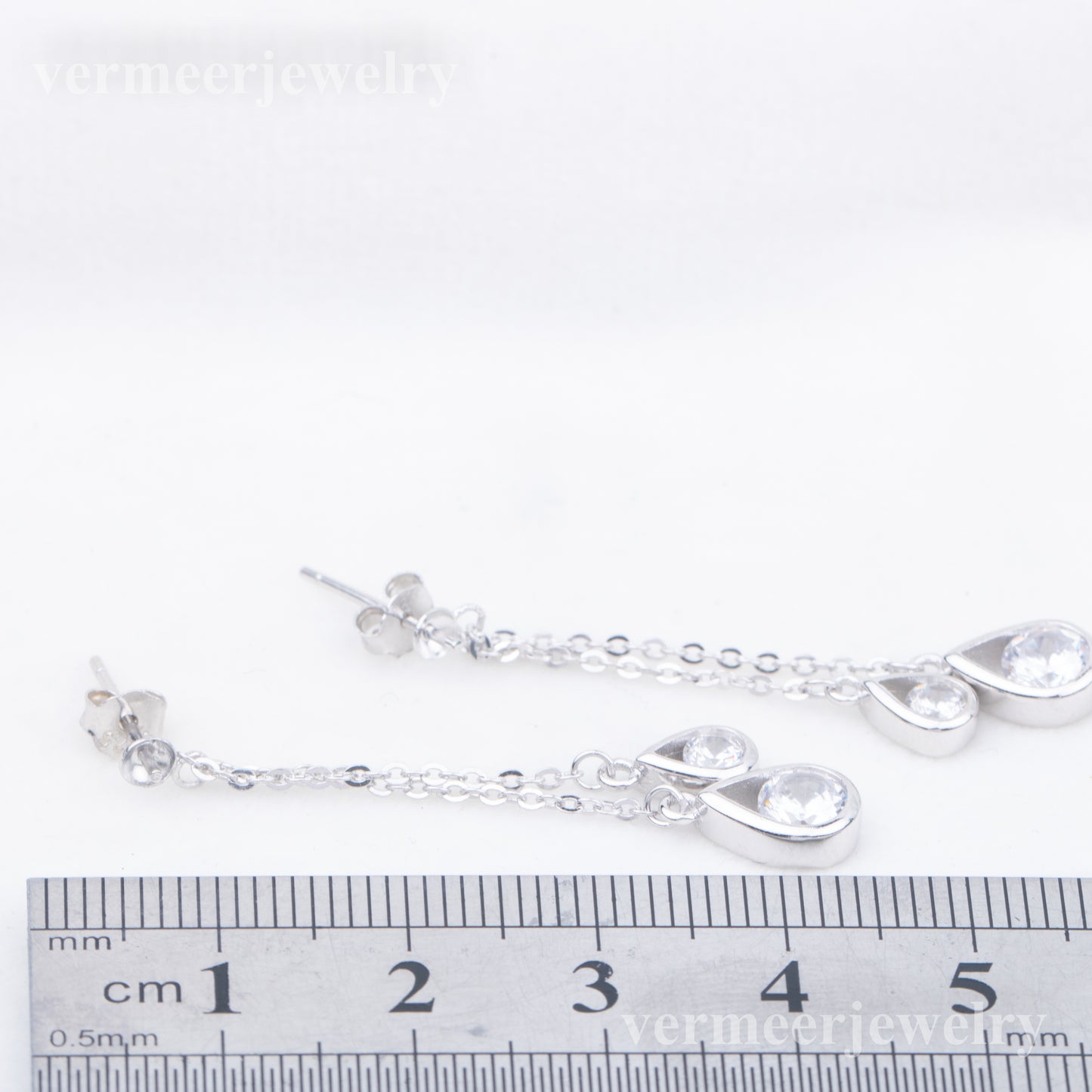 e010764 S925 pearl earring 925 sterling silver DIY 6-8mm Natural Freshwater pearl stud earring for women