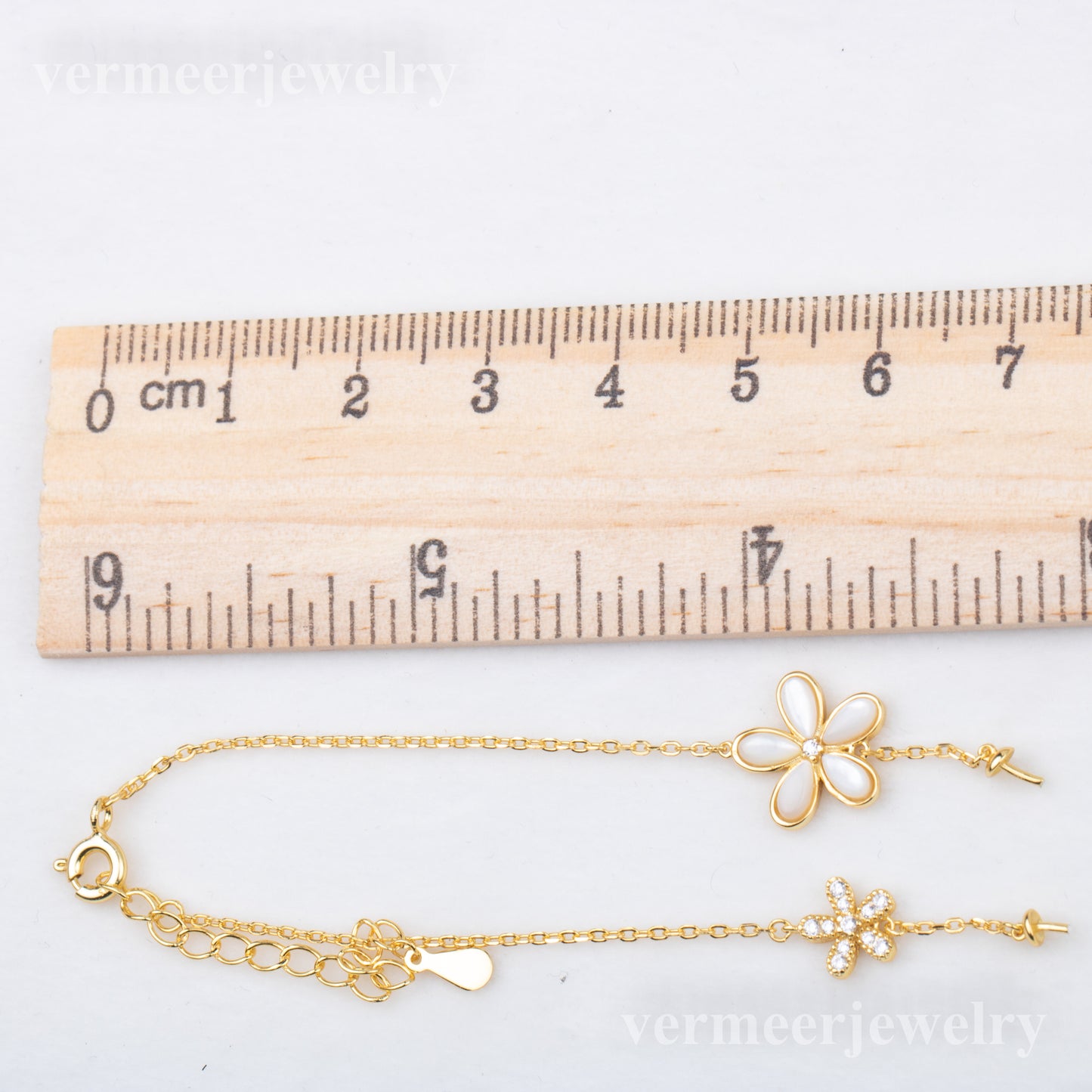 b010219 DIY 7-8mm Natural Freshwater pearl bracelet accessory 925 sterling silver adjustable bangle for women