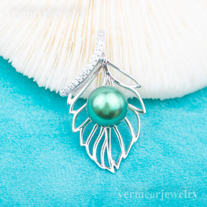 P010913  DIY 7-9mm Natural Freshwater pearl pendant accessory 925 sterling silver engagement jewelry necklace for women