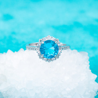 gr0009 925 sterling silver jewelry 7mm CZ stones engagement wedding rings birthday gemstone rings for woman