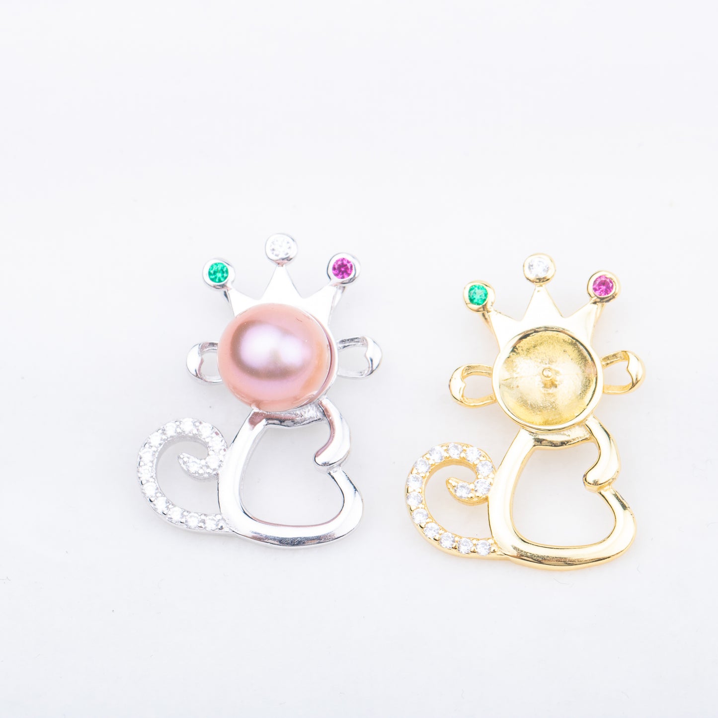 P010920 DIY 7-9mm Natural Freshwater pearl pendant accessory 925 sterling silver engagement jewelry necklace for women