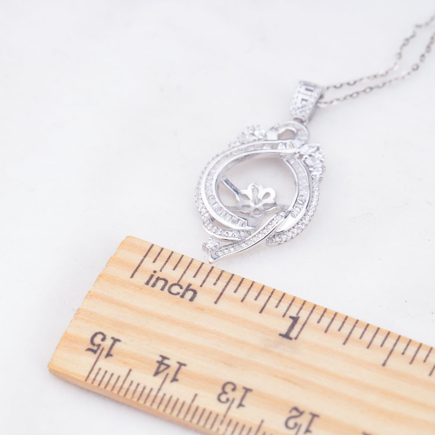 Pe011060  DIY 9-12mm Natural Freshwater pearl pendant accessory 925 sterling silver engagement jewelry necklace for women