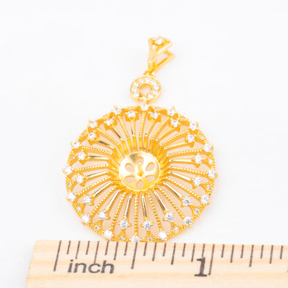 P010980 DIY 6-8mm Natural Freshwater pearl pendant accessory 925 sterling silver engagement jewelry necklace for women