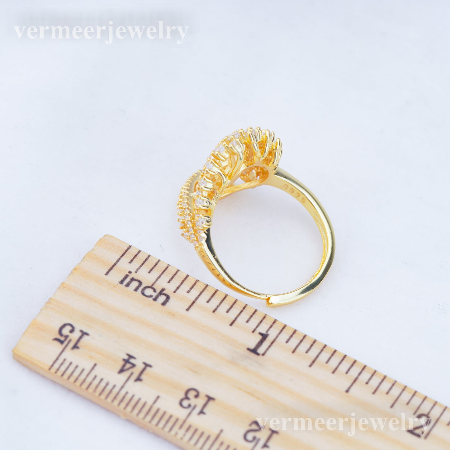 re010928 DIY 9-11mm Natural Freshwater pearl Ring accessory 925 sterling silver Adjustable size engagement ring for women