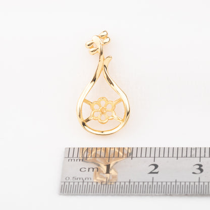 P010709 DIY 7-9mm Natural Freshwater pearl pendant accessory 925 sterling silver engagement jewelry necklace for women