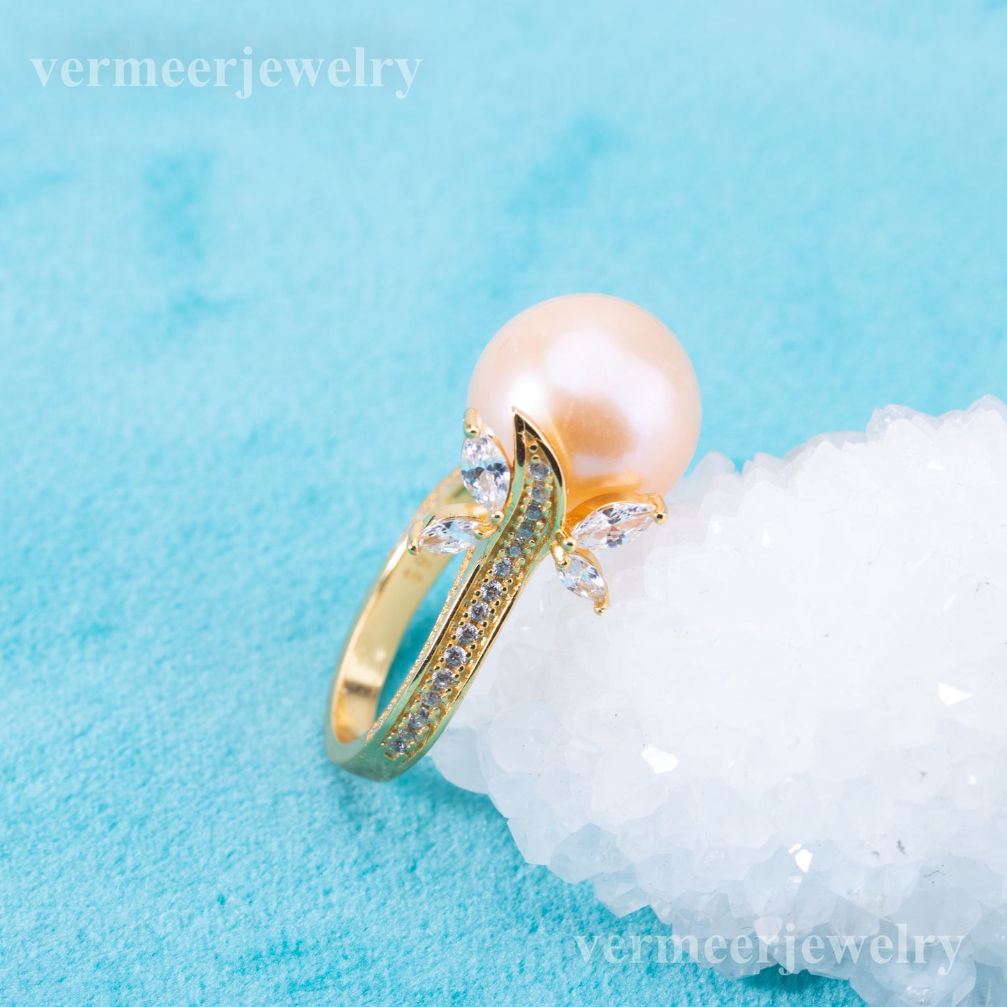 re010900 DIY 9-11mm Natural Freshwater pearl Ring accessory 925 sterling silver Adjustable size engagement ring for women