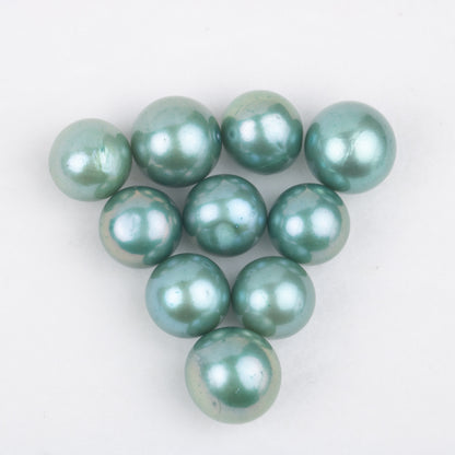 Wholesale 13colors 9-13mm AAAA grade loose freshwater edison pearl round shape no hole bead for pearl party