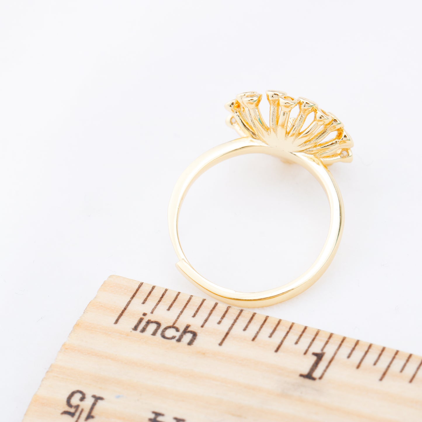r010911 DIY 6-8mm Natural Freshwater pearl Ring accessory 925 sterling silver Adjustable size engagement jewelry ring for women