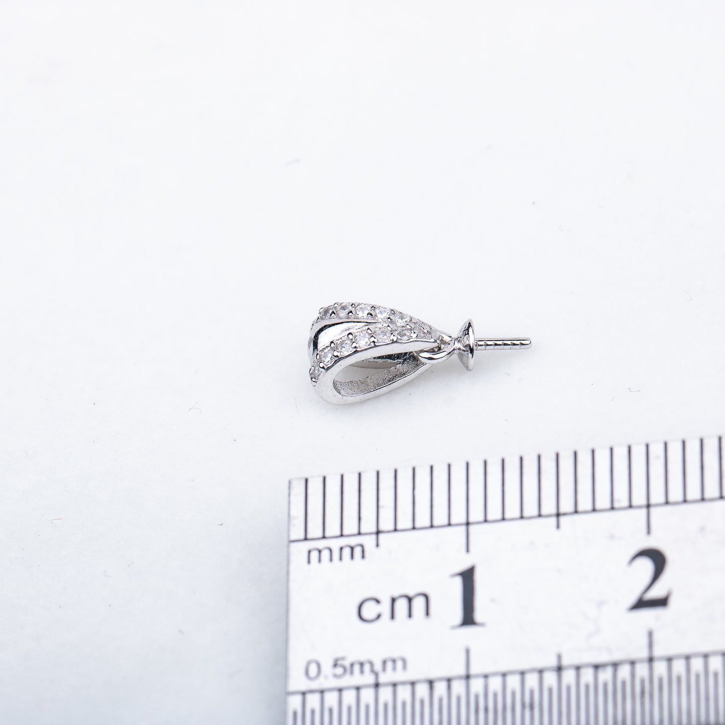 P010842 DIY 7-9mm Natural Freshwater pearl pendant accessory 925 sterling silver engagement jewelry necklace for women