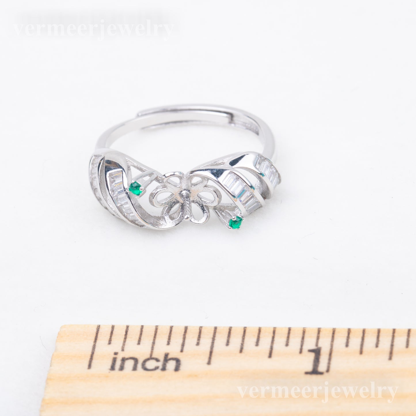 re010861DIY 9-11mm Natural Freshwater pearl Ring accessory 925 sterling silver Adjustable size engagement ring for women