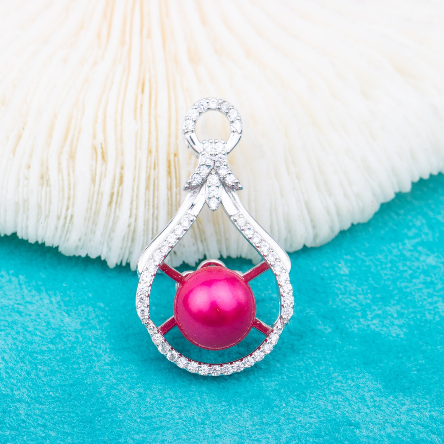 P010910  DIY 7-9mm Natural Freshwater pearl pendant accessory 925 sterling silver engagement jewelry necklace for women