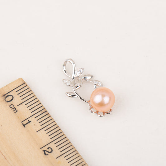 P060701 DIY 7-11mm Natural Freshwater pearl pendant accessory 925 sterling silver engagement jewelry necklace for women