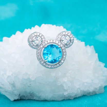 gp0001 925 sterling silver jewelry 8mm CZ stones engagement wedding pendant birthday gemstone pendant for woman