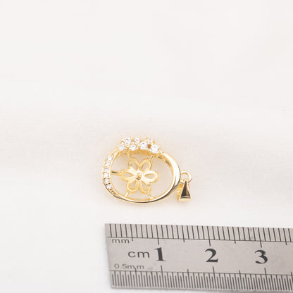 P010763 DIY 7-11mm Natural Freshwater pearl pendant accessory 925 sterling silver engagement jewelry necklace for women