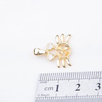 P010882 DIY 7-9mm Natural Freshwater pearl pendant accessory 925 sterling silver engagement jewelry necklace for women