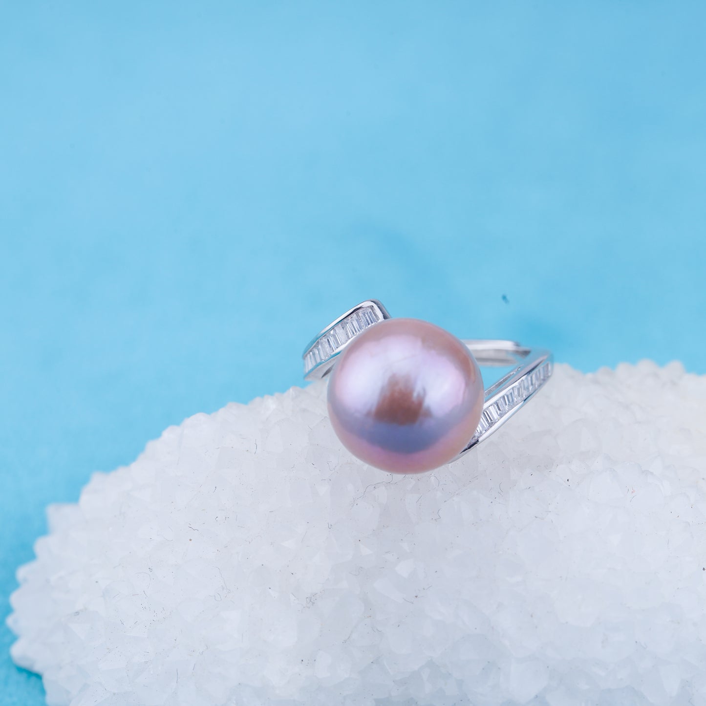 re010960 DIY 9-11mm Natural Freshwater pearl Ring accessory 925 sterling silver Adjustable size engagement ring for women