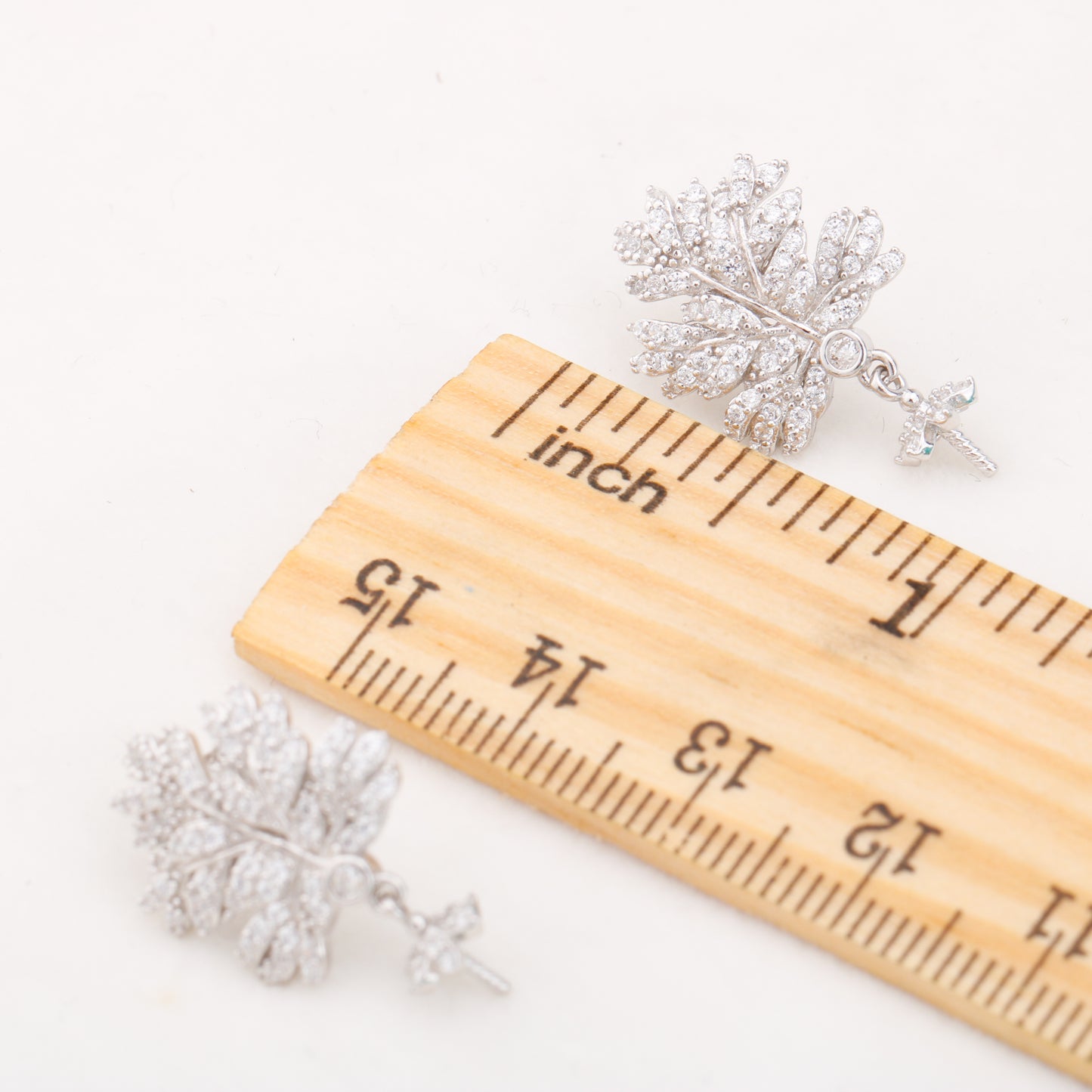 e010863 S925 pearl earring 925 sterling silver DIY 7-8mm Natural Freshwater pearl stud earring for women