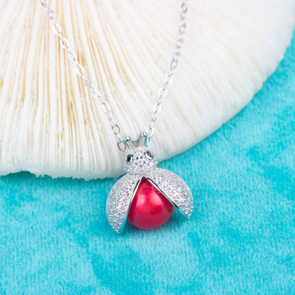 p030942 DIY 7-9mm Natural Freshwater pearl pendant with chain 925 sterling silver engagement jewelry necklace for women