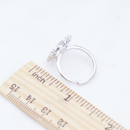 re010941 DIY 9-11mm Natural Freshwater pearl Ring accessory 925 sterling silver Adjustable size engagement ring for women