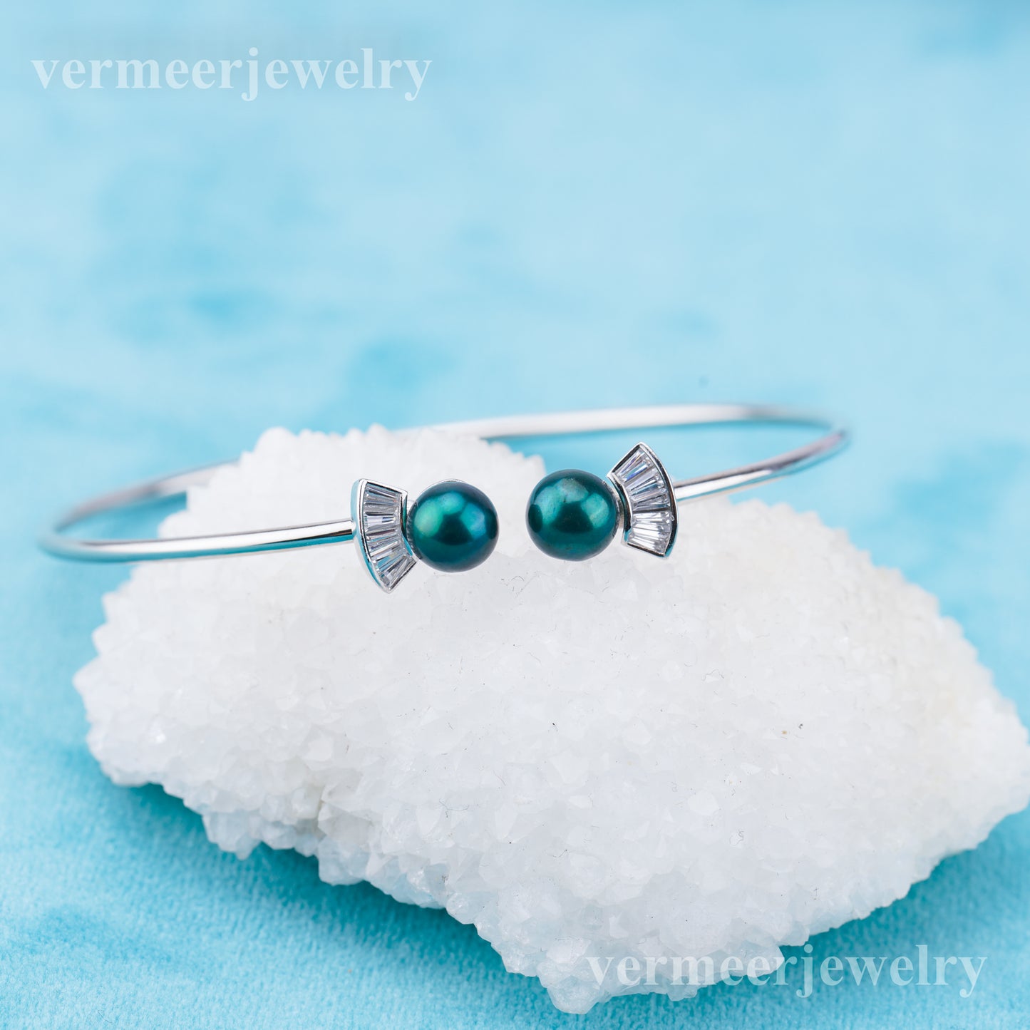 b010231  DIY 7-8mm Natural Freshwater pearl bracelet accessory 925 sterling silver adjustable chain bracelet for women