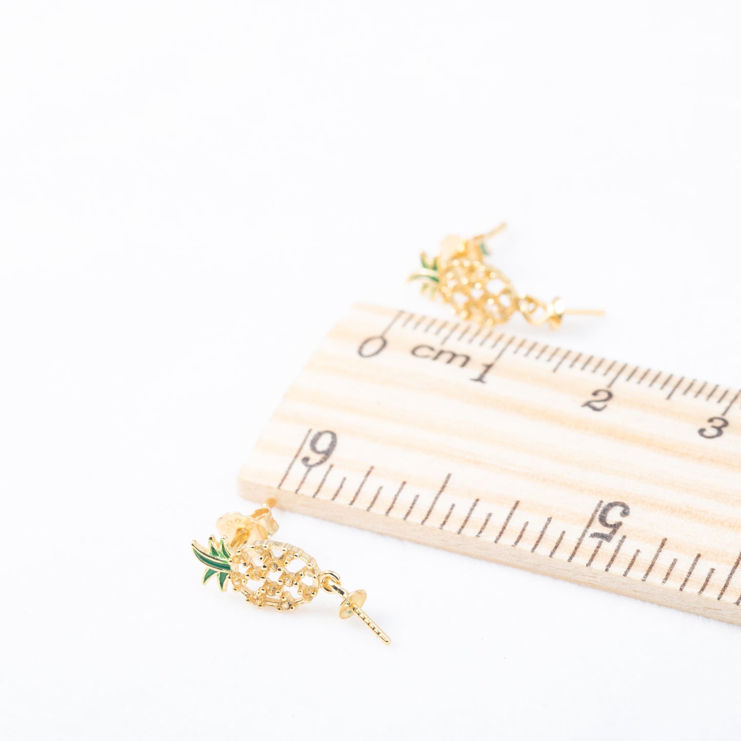 e010836 S925 pearl earring 925 sterling silver DIY 7-8mm Natural Freshwater pearl stud earring for women