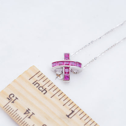 P011043 DIY 6-8mm Natural Freshwater pearl pendant accessory 925 sterling silver engagement jewelry necklace for women