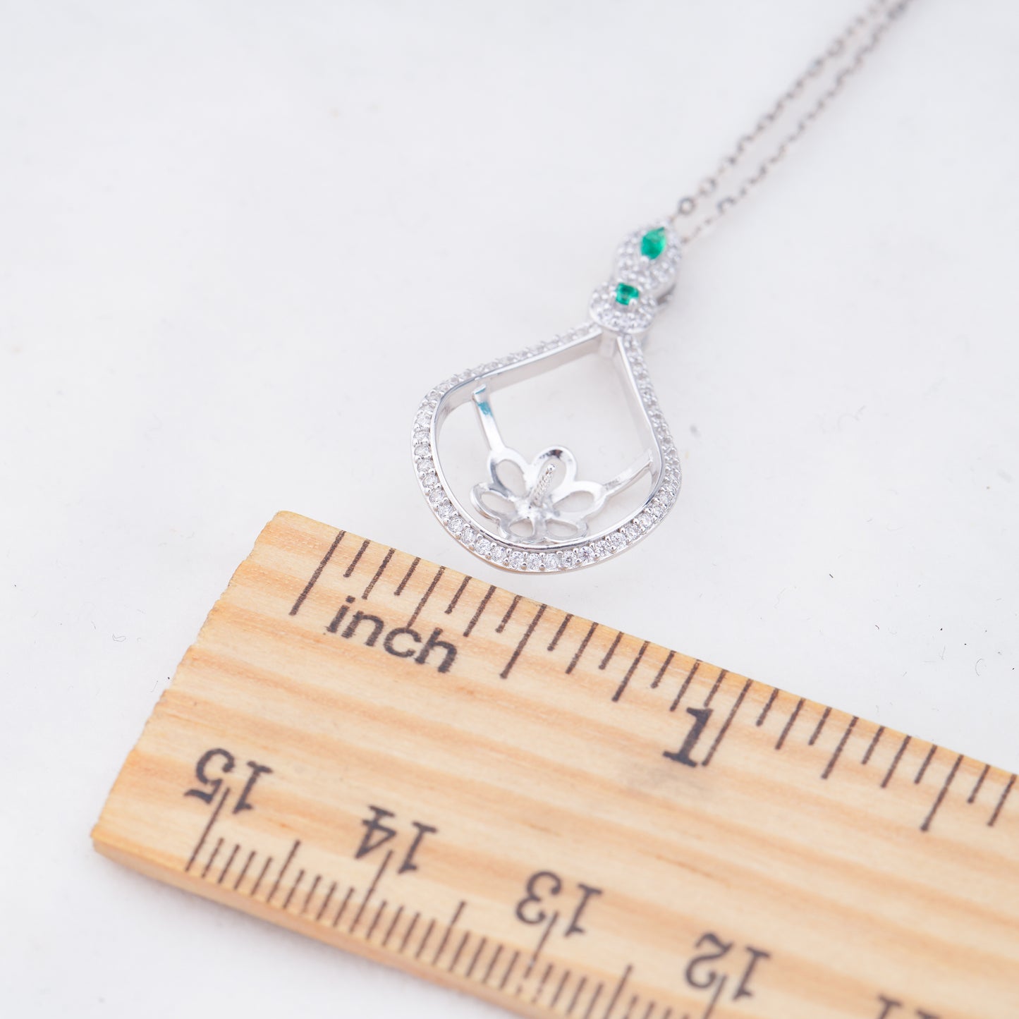 P011056 DIY 6-8mm Natural Freshwater pearl pendant accessory 925 sterling silver engagement jewelry necklace for women