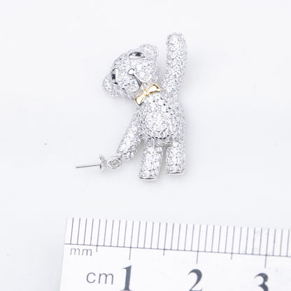 P010883 DIY 7-9mm Natural Freshwater pearl pendant accessory 925 sterling silver engagement jewelry necklace for women