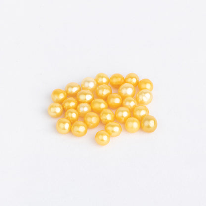 Wholesale 23colors 6-7mm AAA grade loose freshwater pearl round shape no hole bead for pearl party