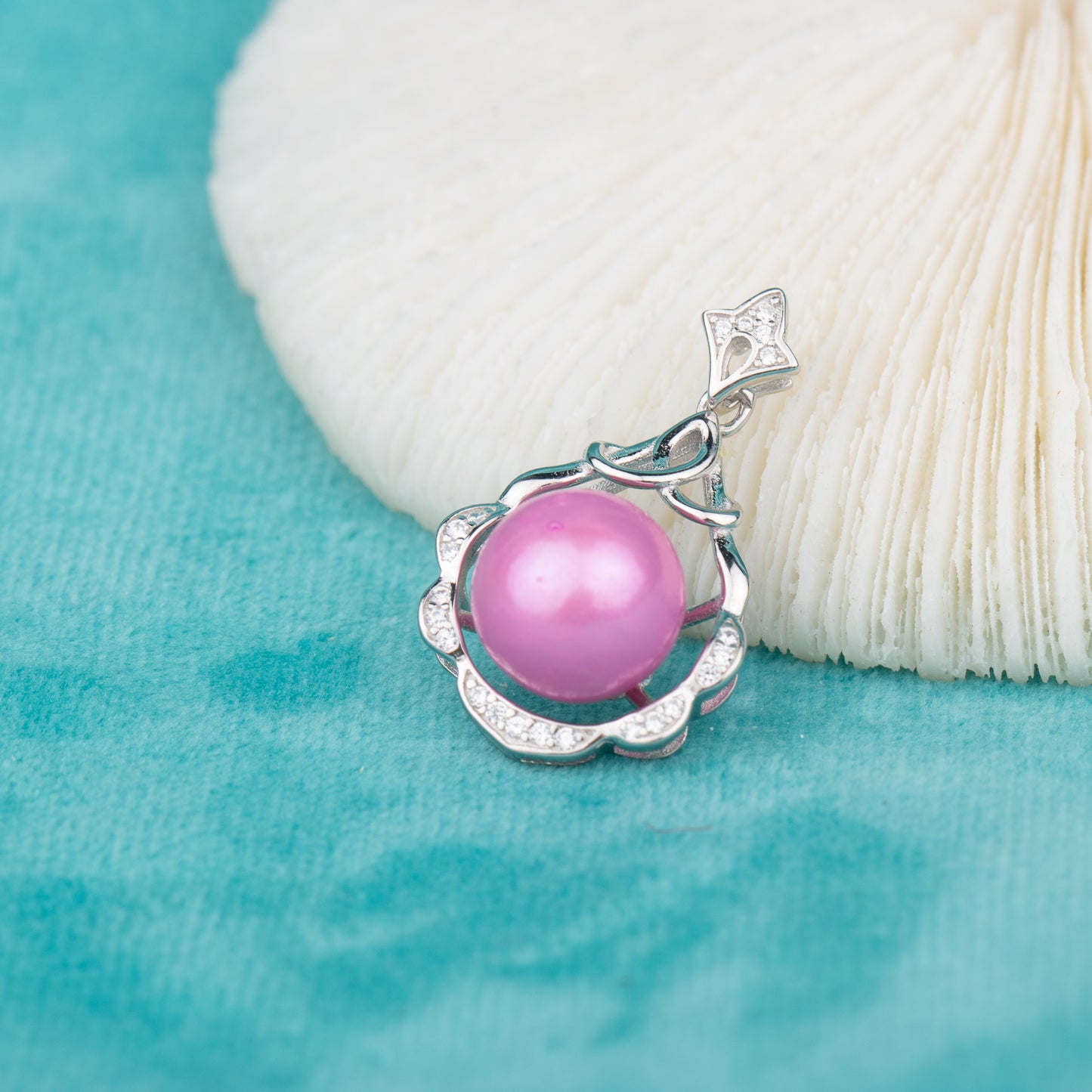 P060700 DIY 8-12mm Natural Freshwater pearl pendant accessory 925 sterling silver engagement jewelry necklace for women