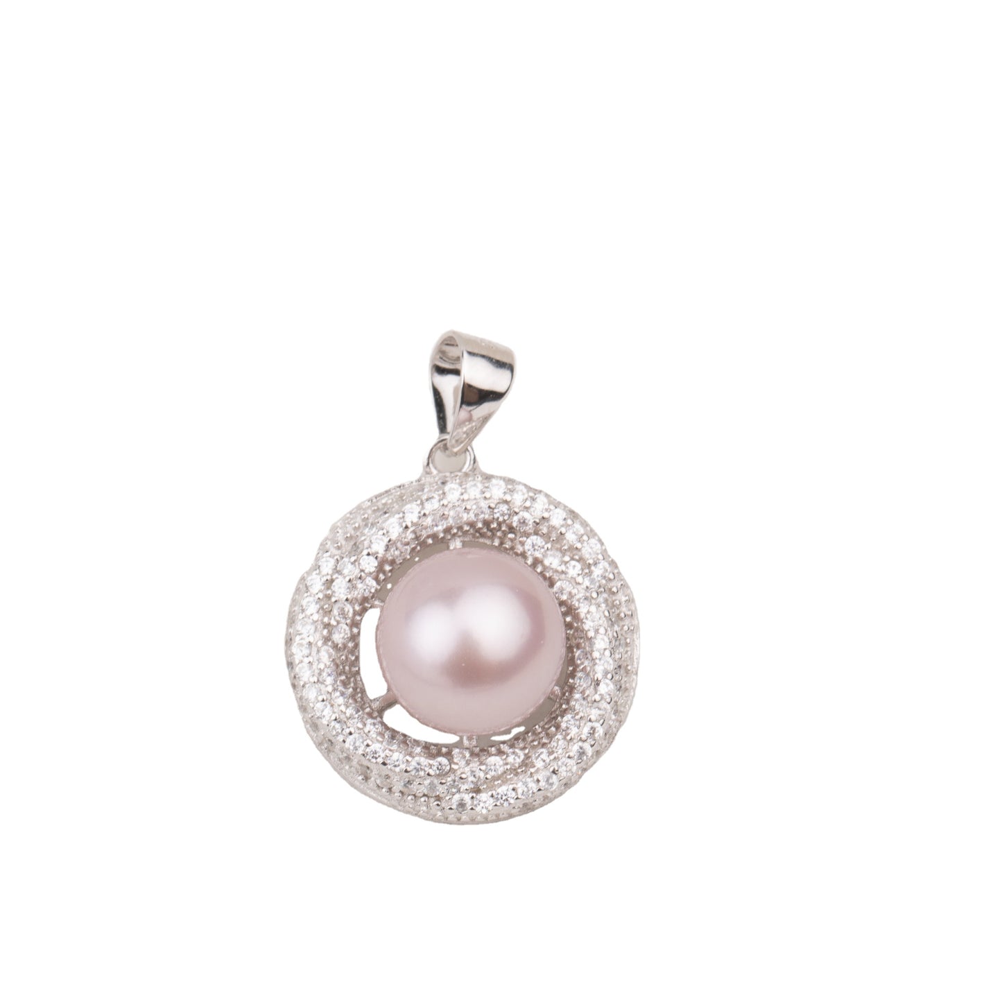 P010752 DIY 9-13mm Natural Freshwater pearl pendant accessory 925 sterling silver engagement jewelry necklace for women