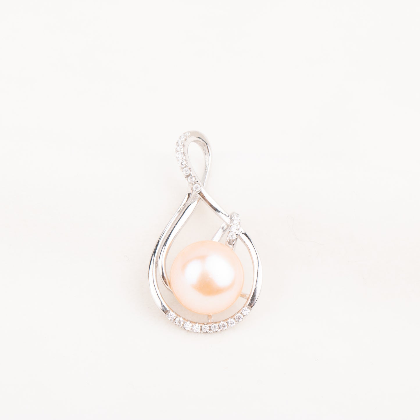 P010782 DIY 9-12mm Natural Freshwater pearl pendant accessory 925 sterling silver engagement jewelry necklace for women