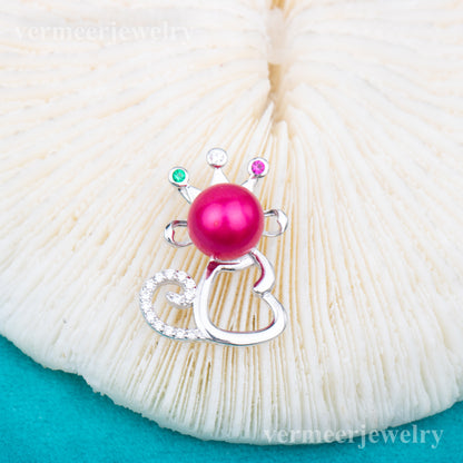 P010920 DIY 7-9mm Natural Freshwater pearl pendant accessory 925 sterling silver engagement jewelry necklace for women