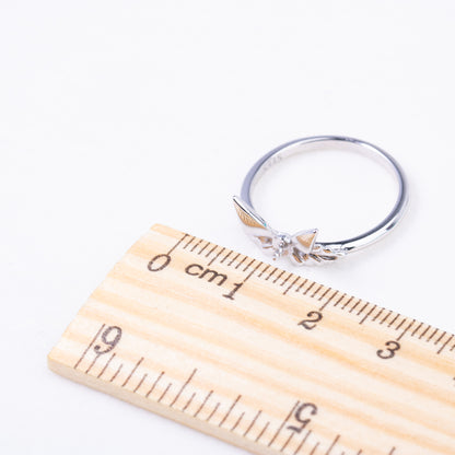 sr070883  DIY 4-5mm Natural Freshwater pearl Ring accessory 925 sterling silver Sized ring engagement jewelry ring for women