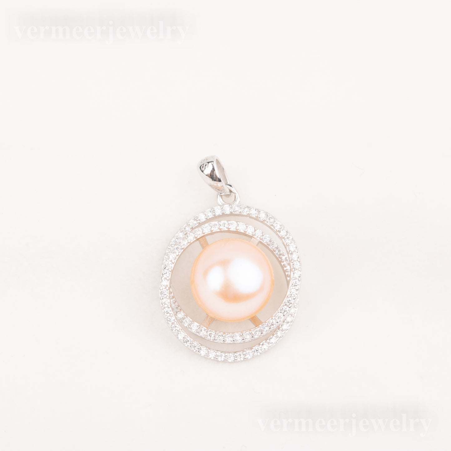 Pe010788 DIY 9-12mm Natural Freshwater pearl pendant accessory 925 sterling silver engagement jewelry necklace for women