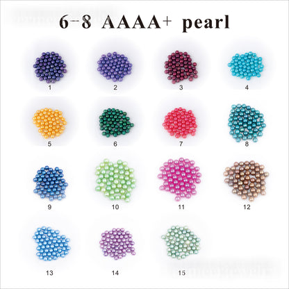 Love Wish Pearl Party Gift Vacuum-packed 6-8mm aaaa+ quality Loose Saltwater Round Cultured Akoya Pearl in Oyster