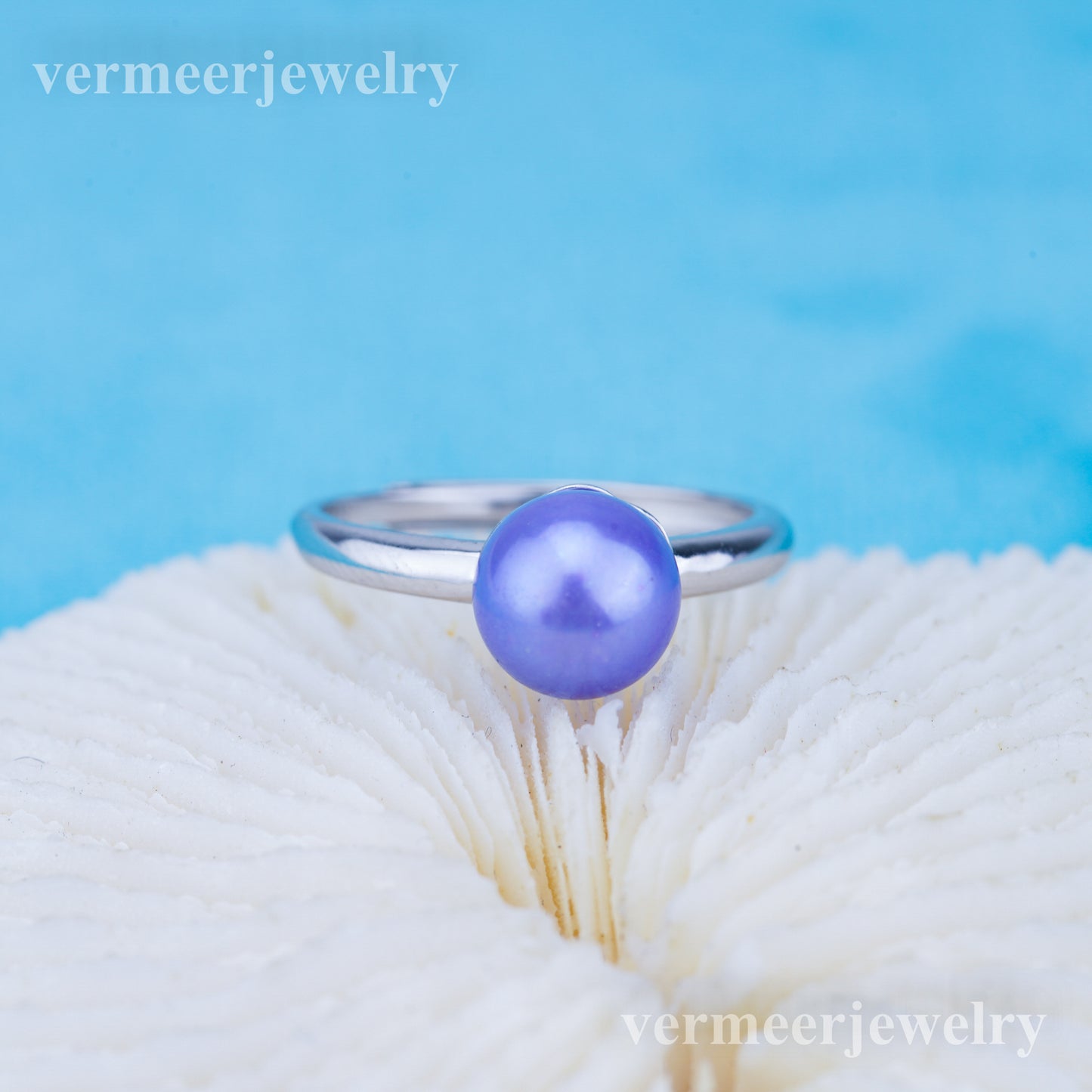 r010920 DIY 6-8mm Natural Freshwater pearl Ring accessory 925 sterling silver Adjustable size engagement jewelry ring for women