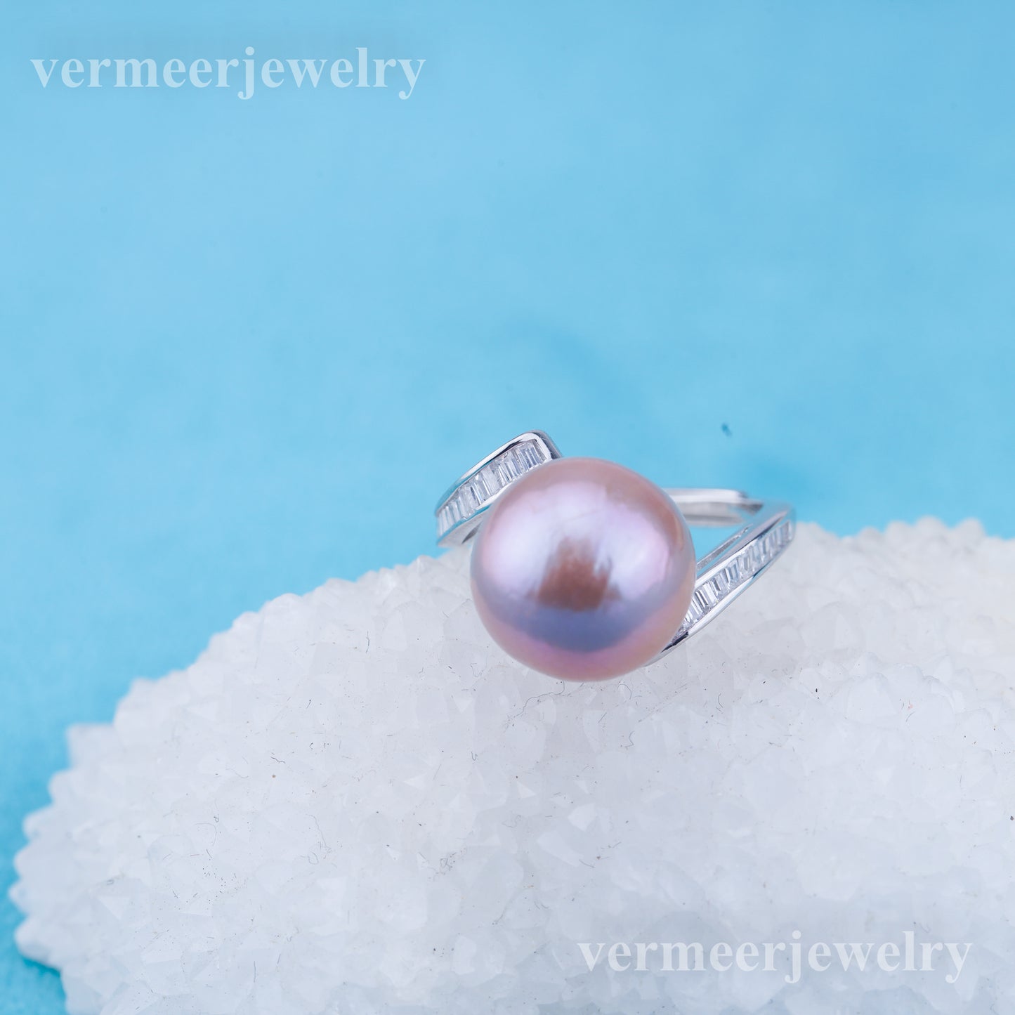 re010960 DIY 9-11mm Natural Freshwater pearl Ring accessory 925 sterling silver Adjustable size engagement ring for women